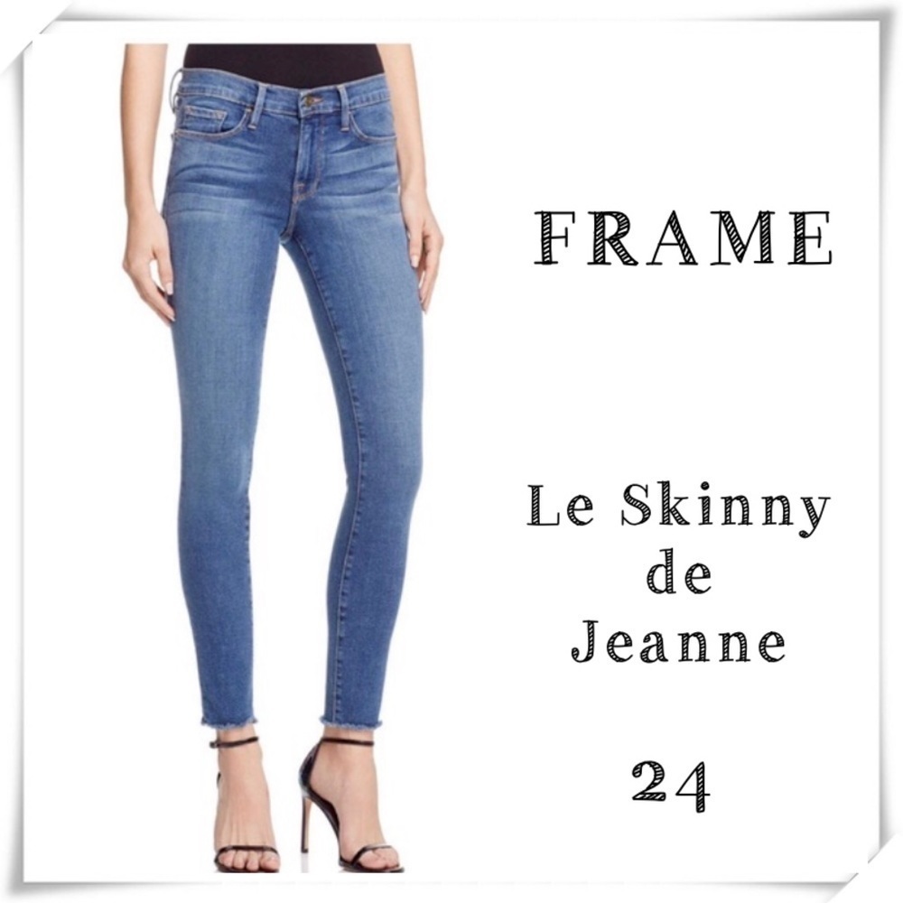 FRAME Denim Le Skinny de Jeanne Skinny Jeans Size 24 Style LSJRE206 CULVER